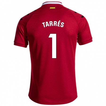 Kandiny Mujer Camiseta Lluis Tarrés #1 Rojo Oscuro 2ª Equipación 2024/25 La Camisa Chile