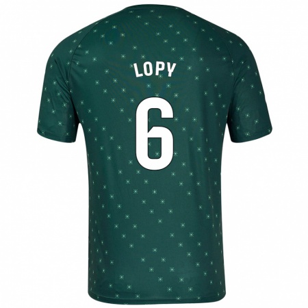 Kandiny Mujer Camiseta Dion Lopy #6 Verde Oscuro 2ª Equipación 2024/25 La Camisa Chile