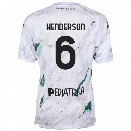 Kandiny Mujer Camiseta Liam Henderson #6 Gris 2ª Equipación 2024/25 La Camisa Chile