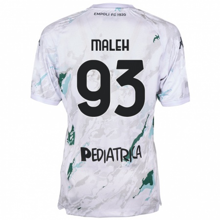 Kandiny Mujer Camiseta Youssef Maleh #93 Gris 2ª Equipación 2024/25 La Camisa Chile