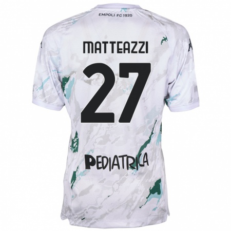 Kandiny Mujer Camiseta Ernesto Matteazzi #27 Gris 2ª Equipación 2024/25 La Camisa Chile