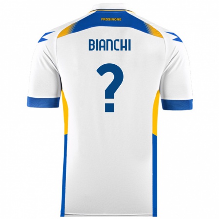 Kandiny Mujer Camiseta Cristian Bianchi #0 Blanco 2ª Equipación 2024/25 La Camisa Chile