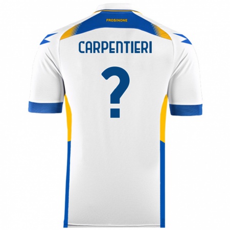 Kandiny Mujer Camiseta Christian Carpentieri #0 Blanco 2ª Equipación 2024/25 La Camisa Chile