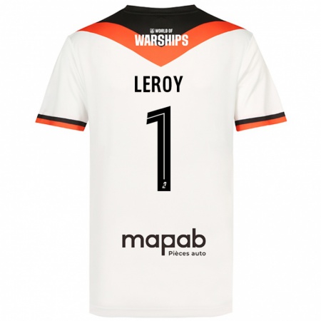 Kandiny Mujer Camiseta Benjamin Leroy #1 Blanco 2ª Equipación 2024/25 La Camisa Chile