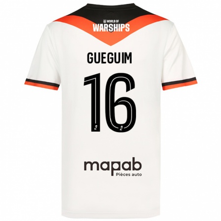 Kandiny Mujer Camiseta Guirone Gueguim #16 Blanco 2ª Equipación 2024/25 La Camisa Chile