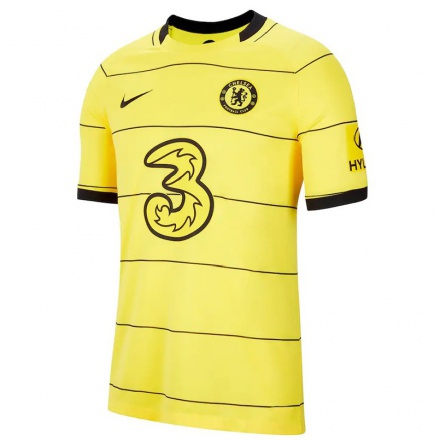 Mujer Fútbol Camiseta Marcos Alonso #3 Amarillo 2ª Equipación 2021/22 La Camisa Chile